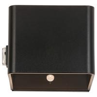 NÁSTĚNNÉ LED SVÍTIDLO HERO1 - černá, Moderní, kov/plast (10,28/10,1/8,05cm) - Modern Living