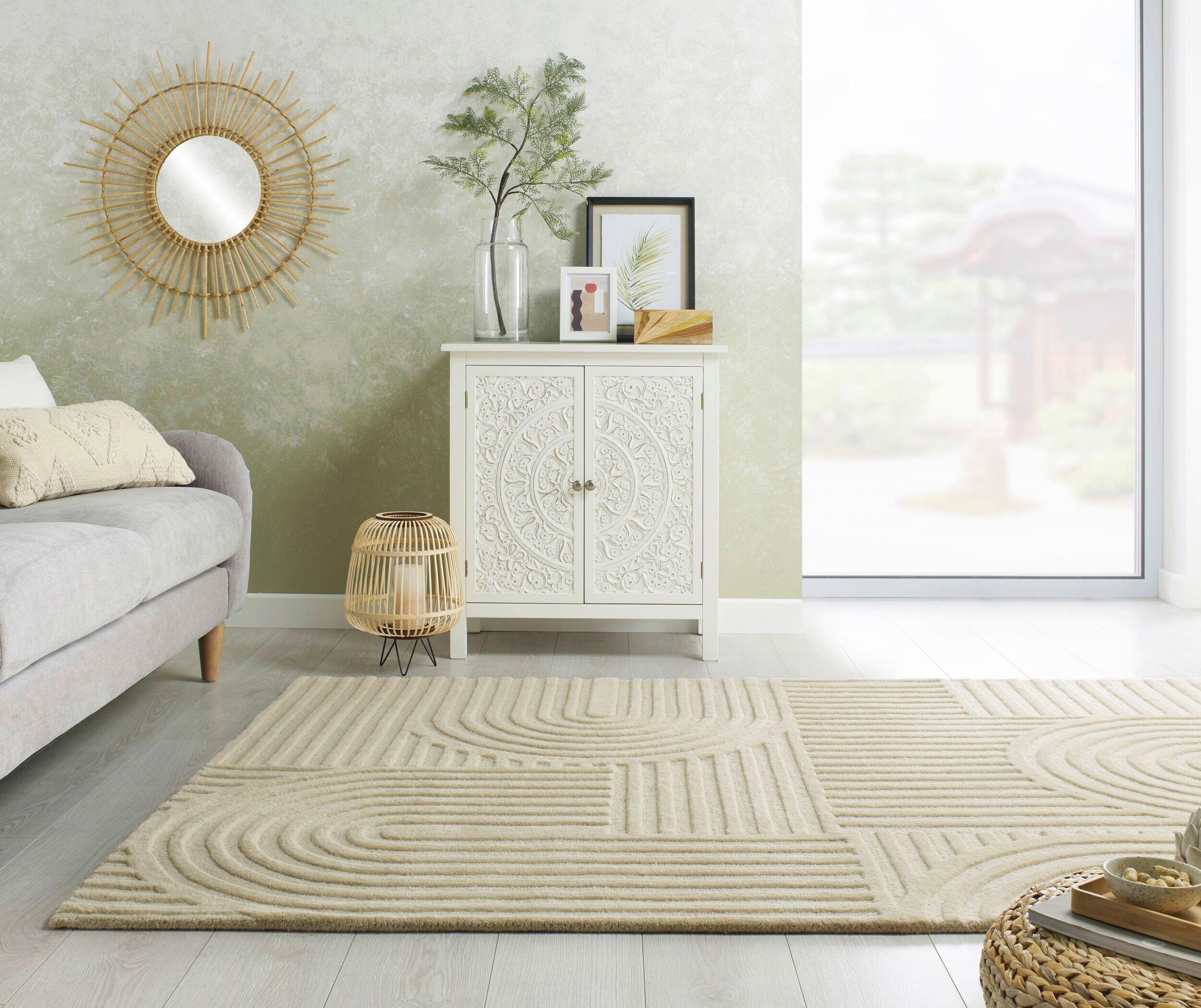 Wollteppich Wollteppich Naturfarbenb:230cm - Naturfarben, Basics, Textil (230/160cm)