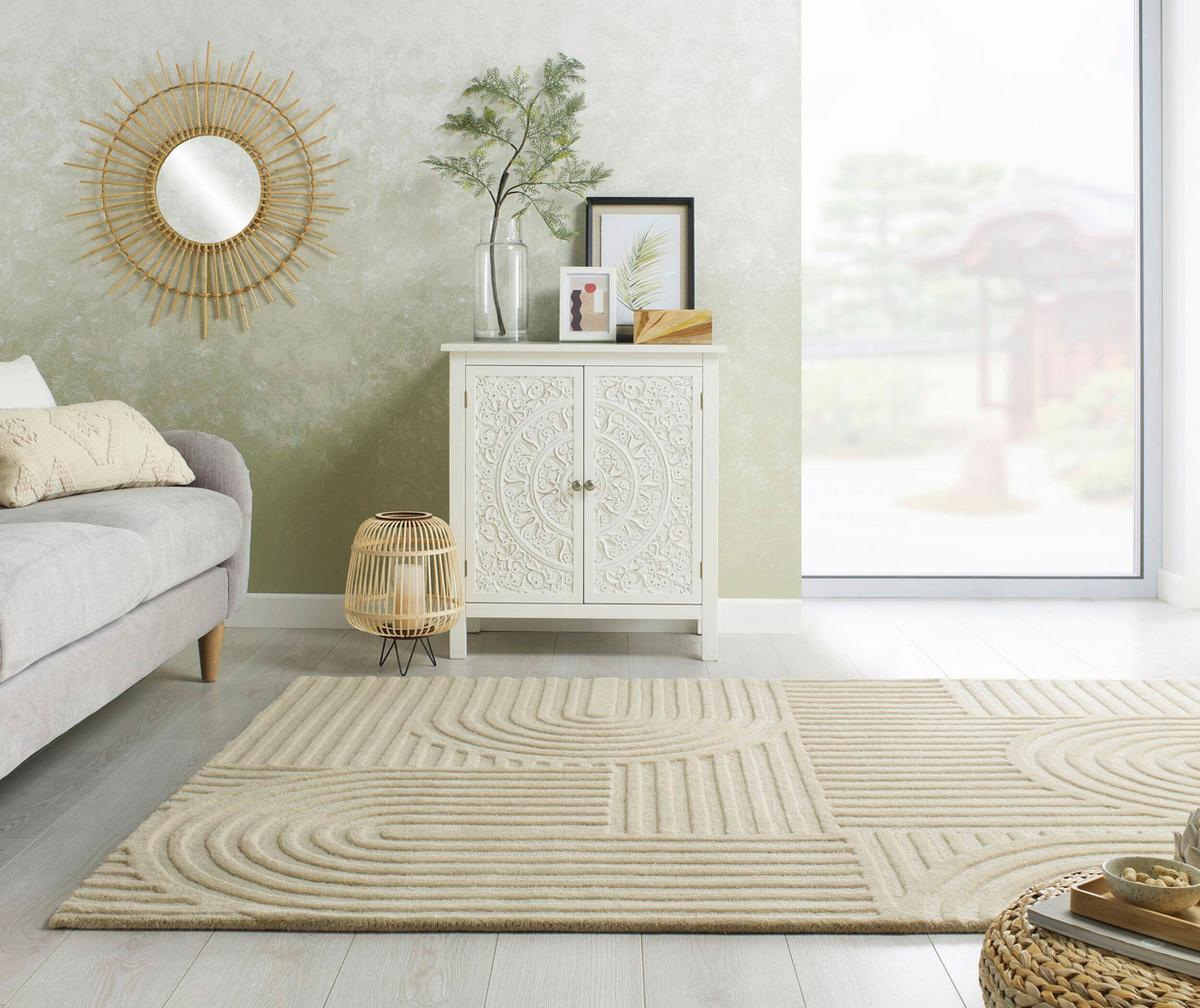 Wollteppich Wollteppich Naturfarbenb:230cm - Naturfarben, Basics, Textil (230/160cm)