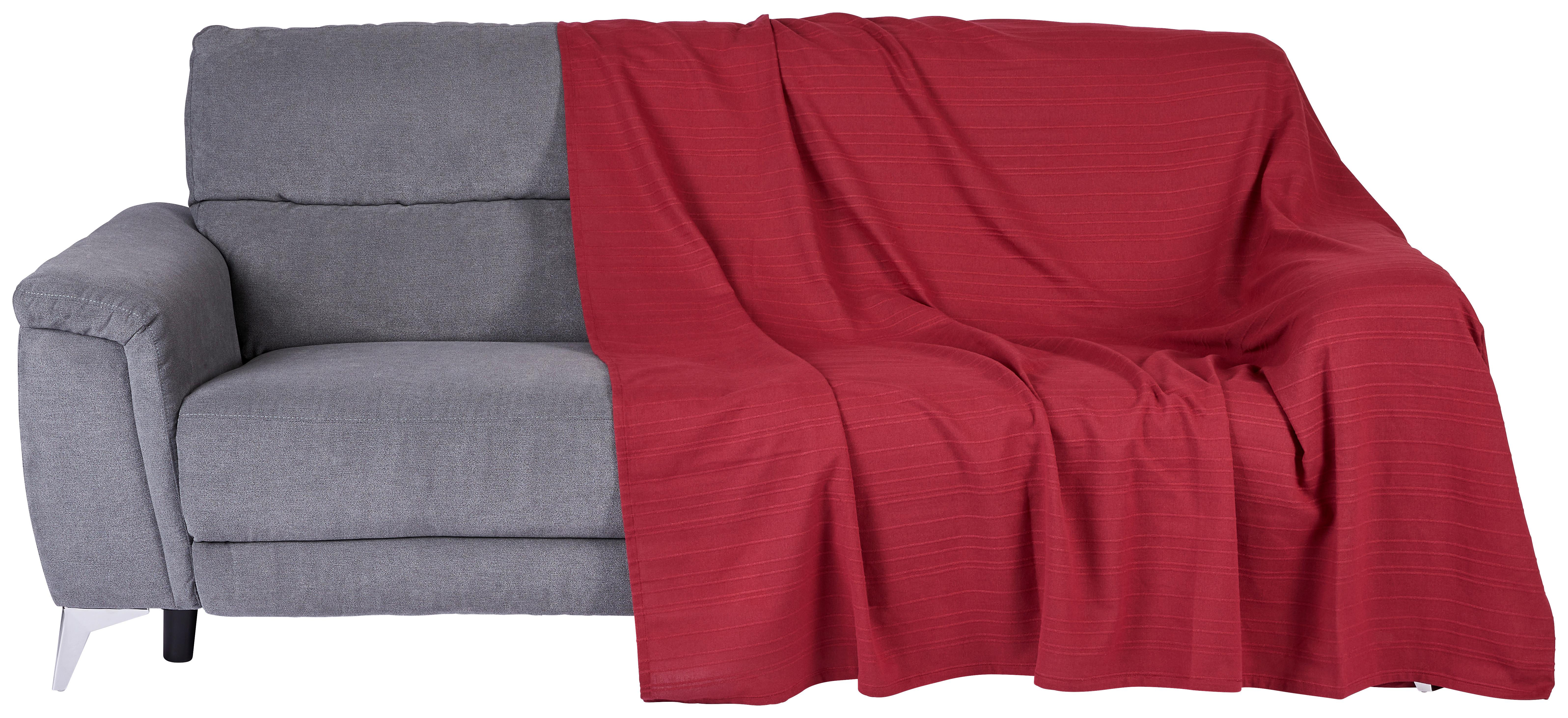 Überwurf Michelle - Rot, KONVENTIONELL, Textil (200/200cm) - Ondega