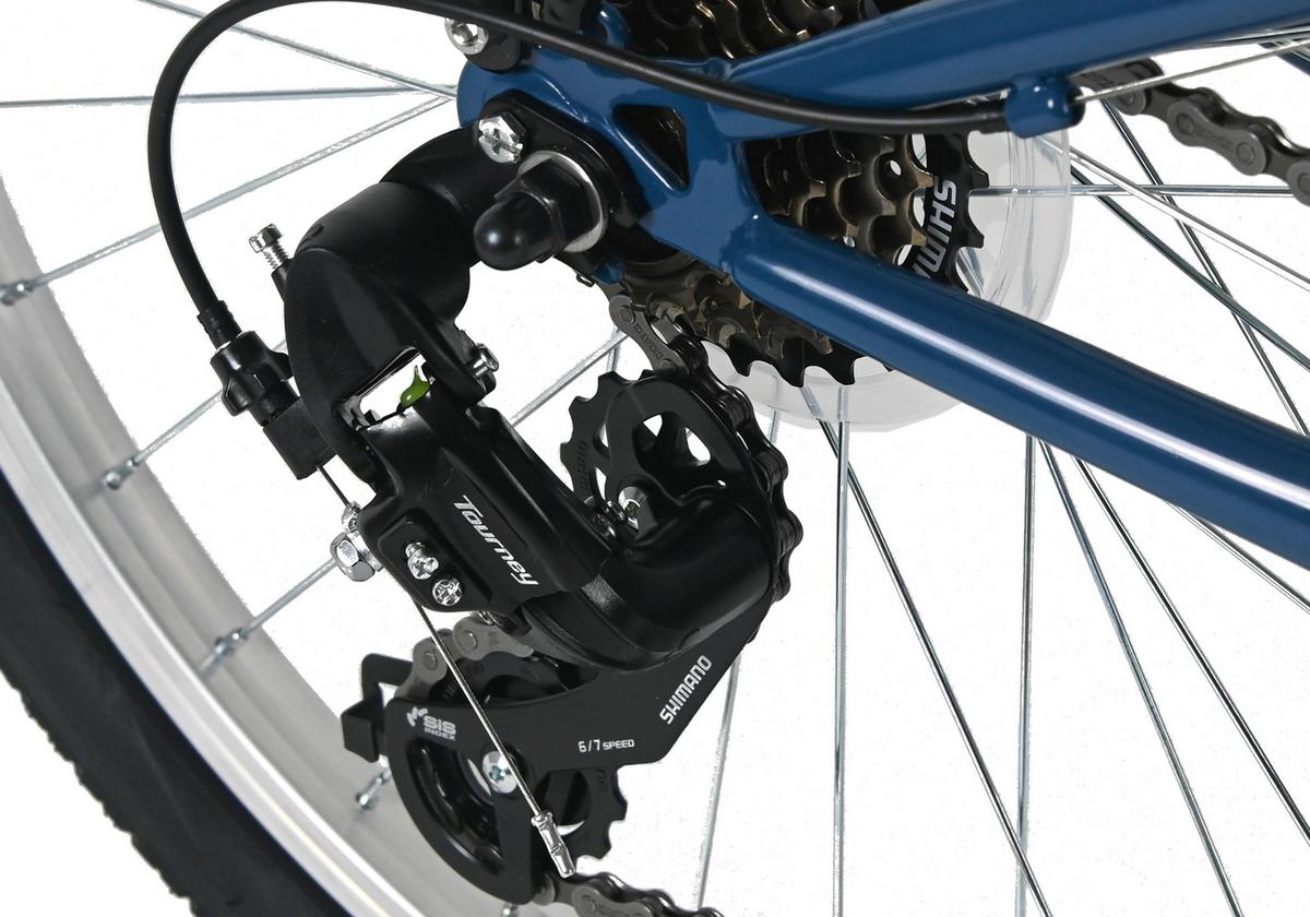 Kinderfahrrad Dacapo Bobby 24 Zoll, Rh 32 cm - Blau, Basics, Metall (25/140/60cm)