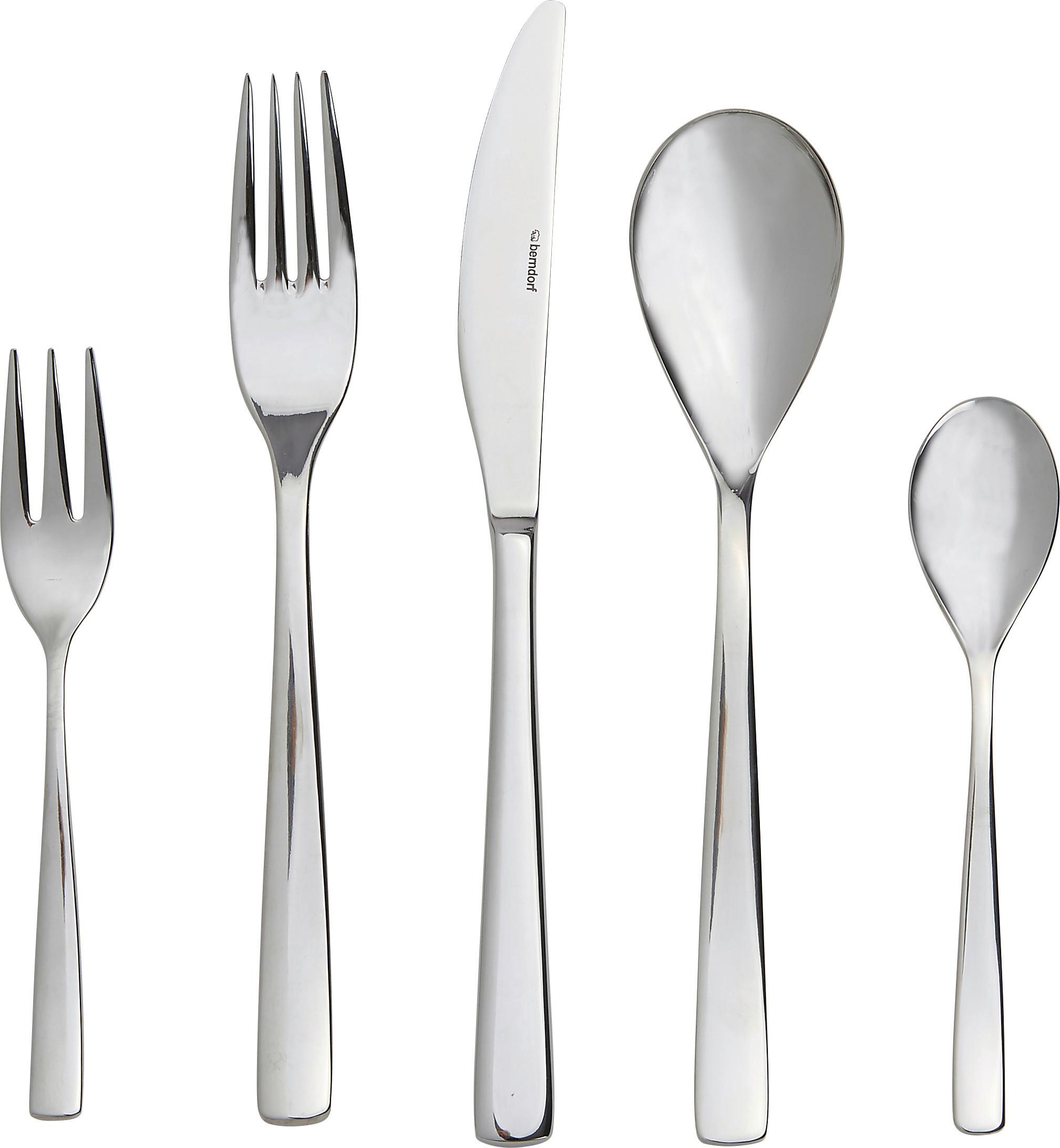 Besteckset 60-teilig Ottawa Für 12 Personen - Edelstahlfarben, KONVENTIONELL, Metall (37/27/11,5cm) - Berndorf