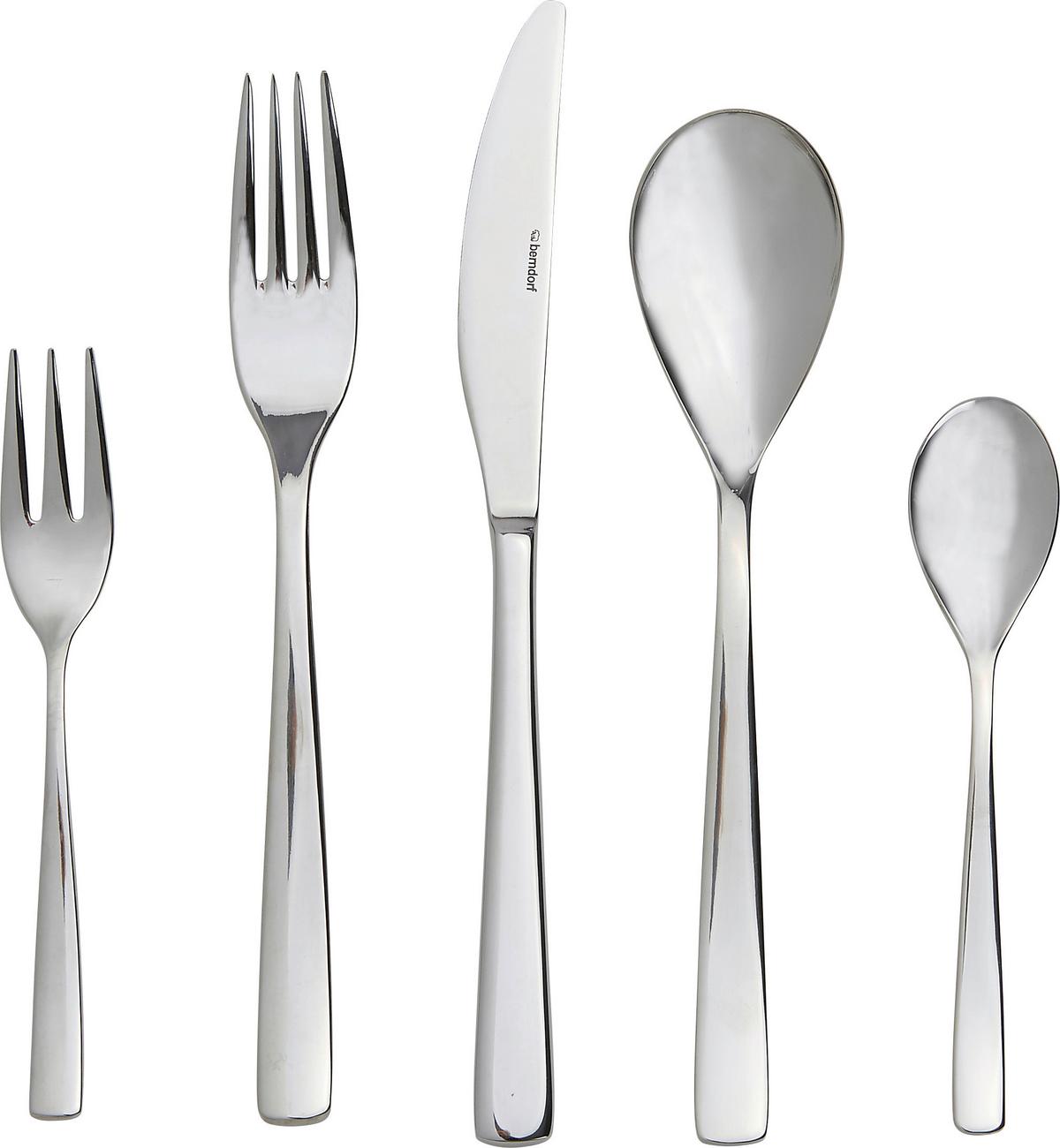 Besteckset 60-Teilig Ottawa für 12 Personen - Edelstahlfarben, KONVENTIONELL, Metall (37/27/11,5cm) - Berndorf