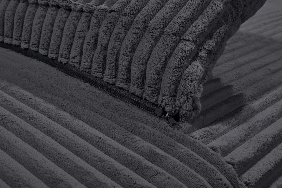 Schlafsofa Sally Schwarz B: 211 Cm - Schwarz, KONVENTIONELL, Textil (211/96/105cm) - MID.YOU