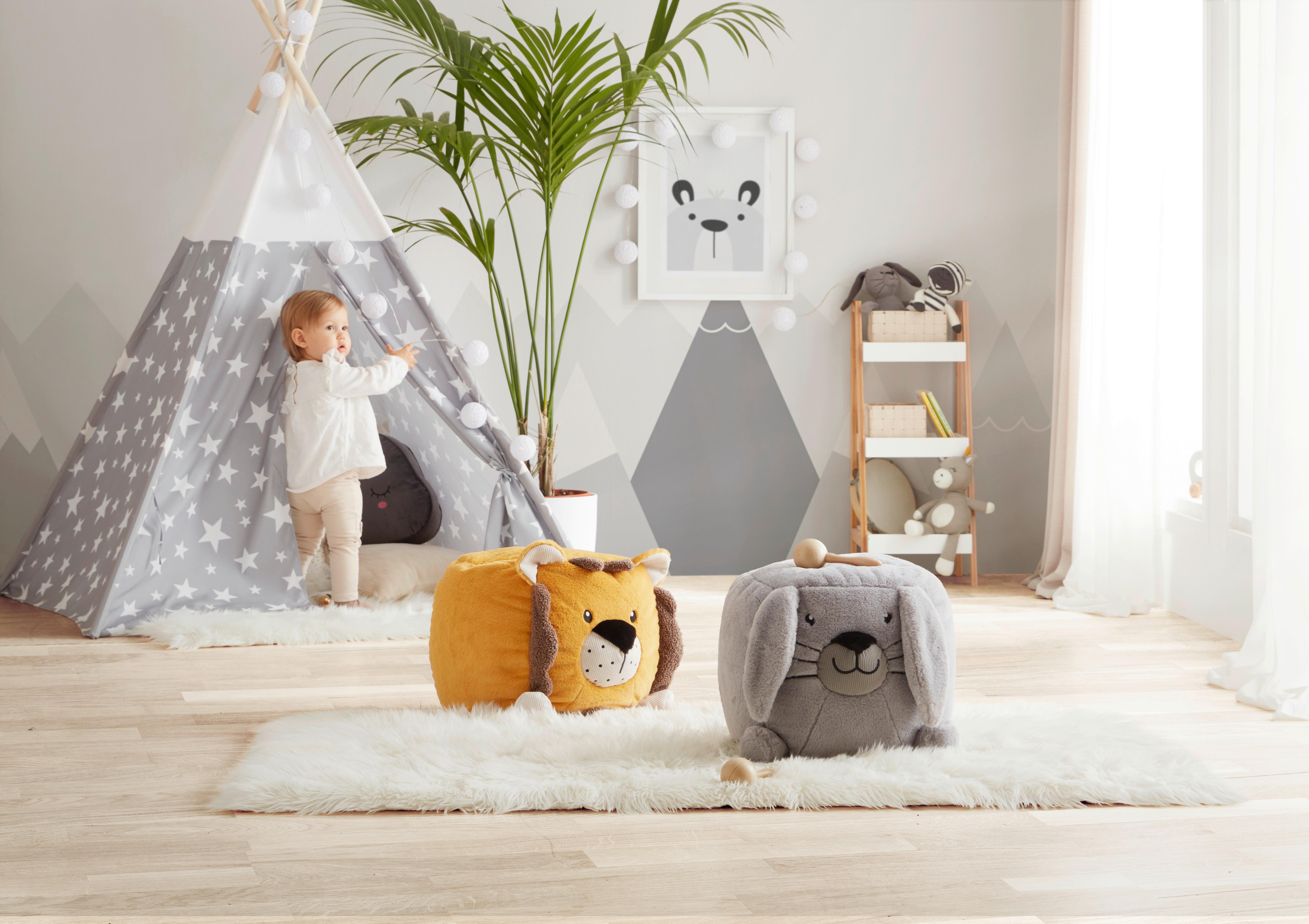 DĚTSKÁ STOLIČKA SALLY -TREND- - tmavě žlutá, Konvenční, textil (40/30/40cm) - Premium Living
