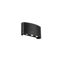 NÁSTĚNNÉ LED SVÍTIDLO BEIDE - černá, Moderní, kov/plast (5,25/17/8,5cm) - Mömax