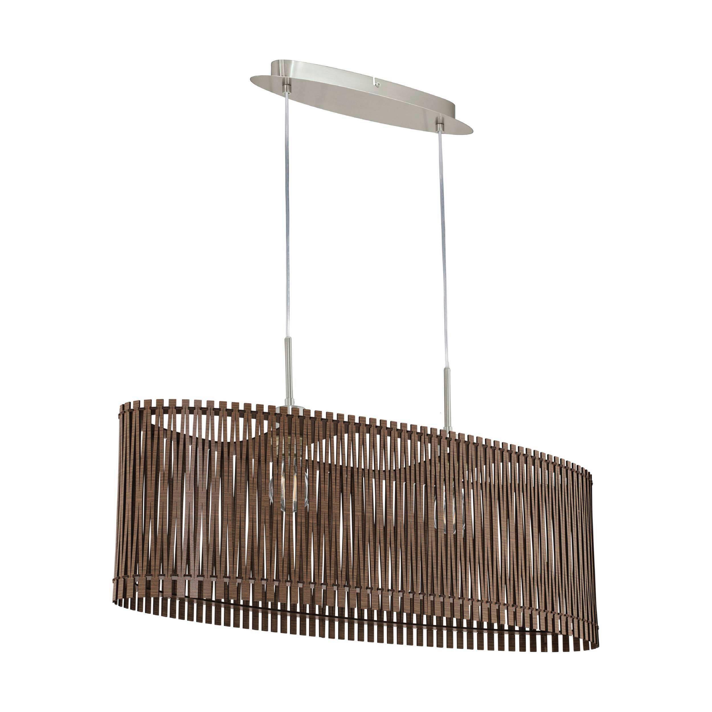 Hängeleuchte 96201* Sendero - Braun, Natur, Holz/Metall (77,5/25/130cm) - Eglo
