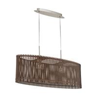 Hängeleuchte 96201* Sendero - Braun, Natur, Holz/Metall (77,5/25/130cm) - Eglo