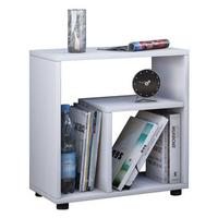 Odkládací stolek Zeito š:50 CM - bílá/černá, Basics, kompozitní dřevo (50/30/55cm) - MID.YOU