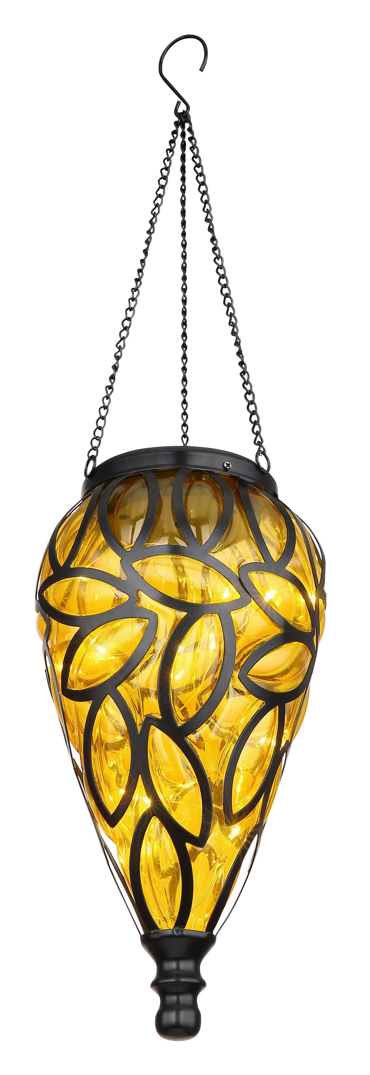 Solarleuchte 36131a - Schwarz/Orange, Basics, Kunststoff/Metall (13,5/50cm) - Globo