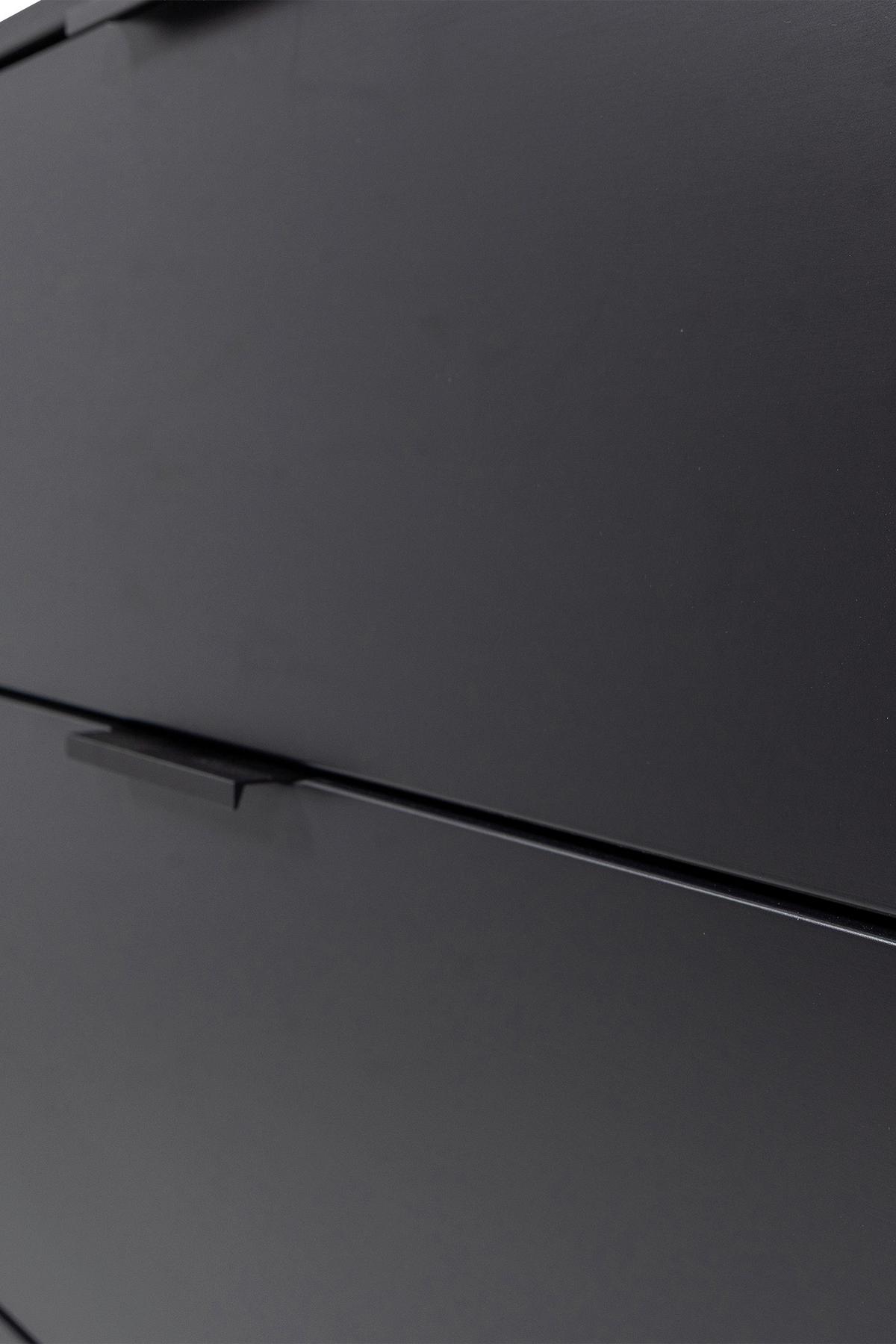 Kommode Gunnar Schwarz B: 94 Cm - Schwarz, Design, Holz (94/93/52cm) - Livetastic