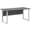 Schreibtisch Serie 1500 Anthrazit - Anthrazit/Alufarben, KONVENTIONELL, Holzwerkstoff/Metall (160/65/73,2cm) - MID.YOU