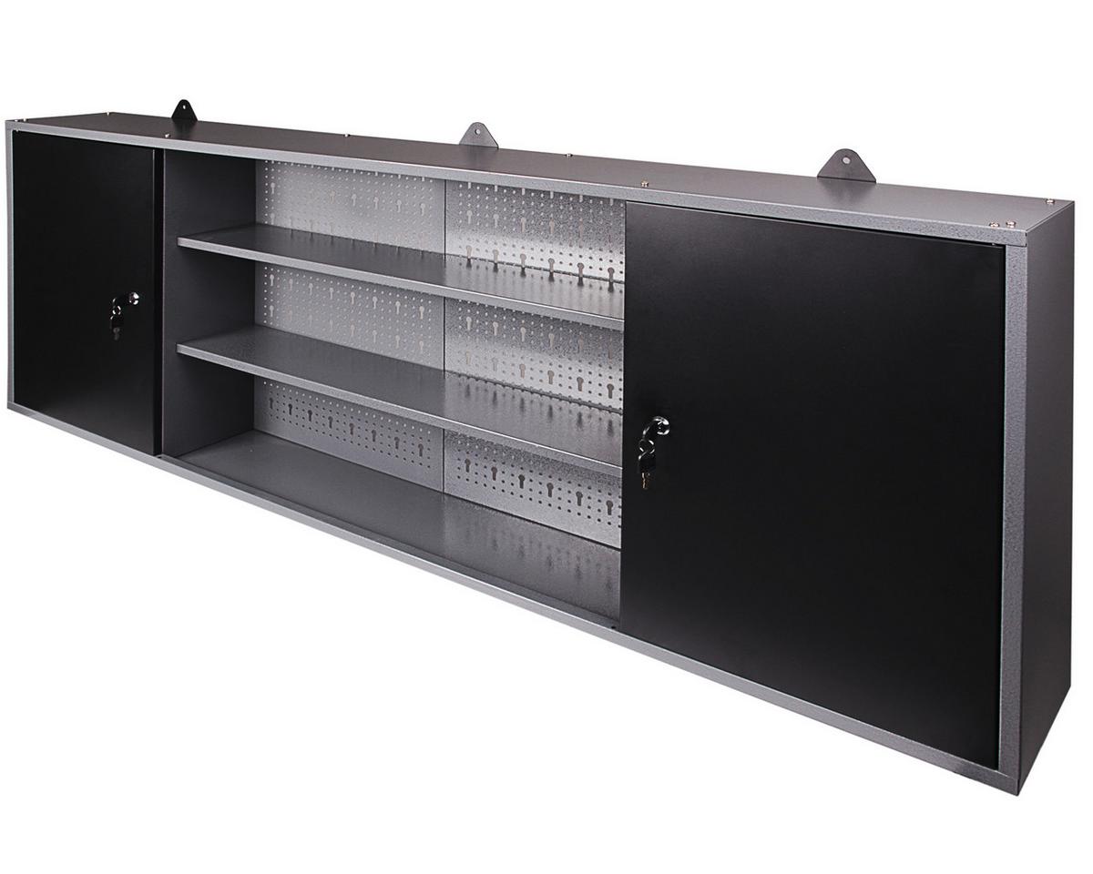 Werkbank-set Konny B: 160 Cm Anthrazit/grau - Anthrazit/Grau, Basics, Holz/Metall (160/205/60cm)