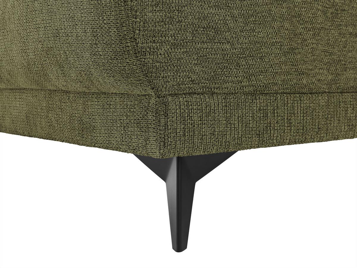 Ecksofa Texas Recr-links Grün S: 203x259 Cm - Schwarz/Grün, KONVENTIONELL, Holz (203/92/259cm)