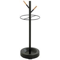 Schirmständer Pula Schwarz D: 26 Cm - Schwarz, Trend, Holz/Metall (26/73cm)