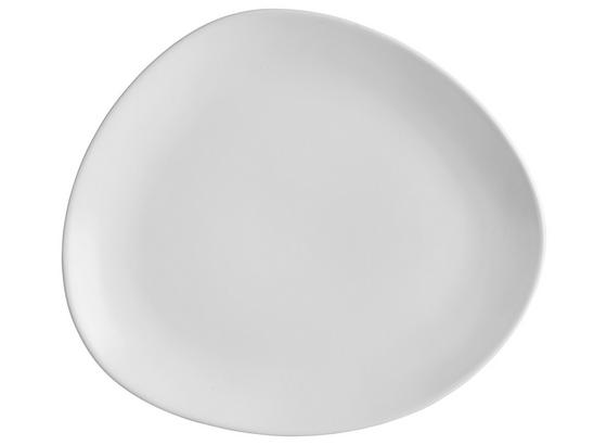 Plytký Tanier Nele - biela, Moderný, keramika (26,3/23/2,5cm) - Premium Living Plytký Tanier Nele - biela, Moderný, keramika (26,3/23/2,5cm) - Premium Living