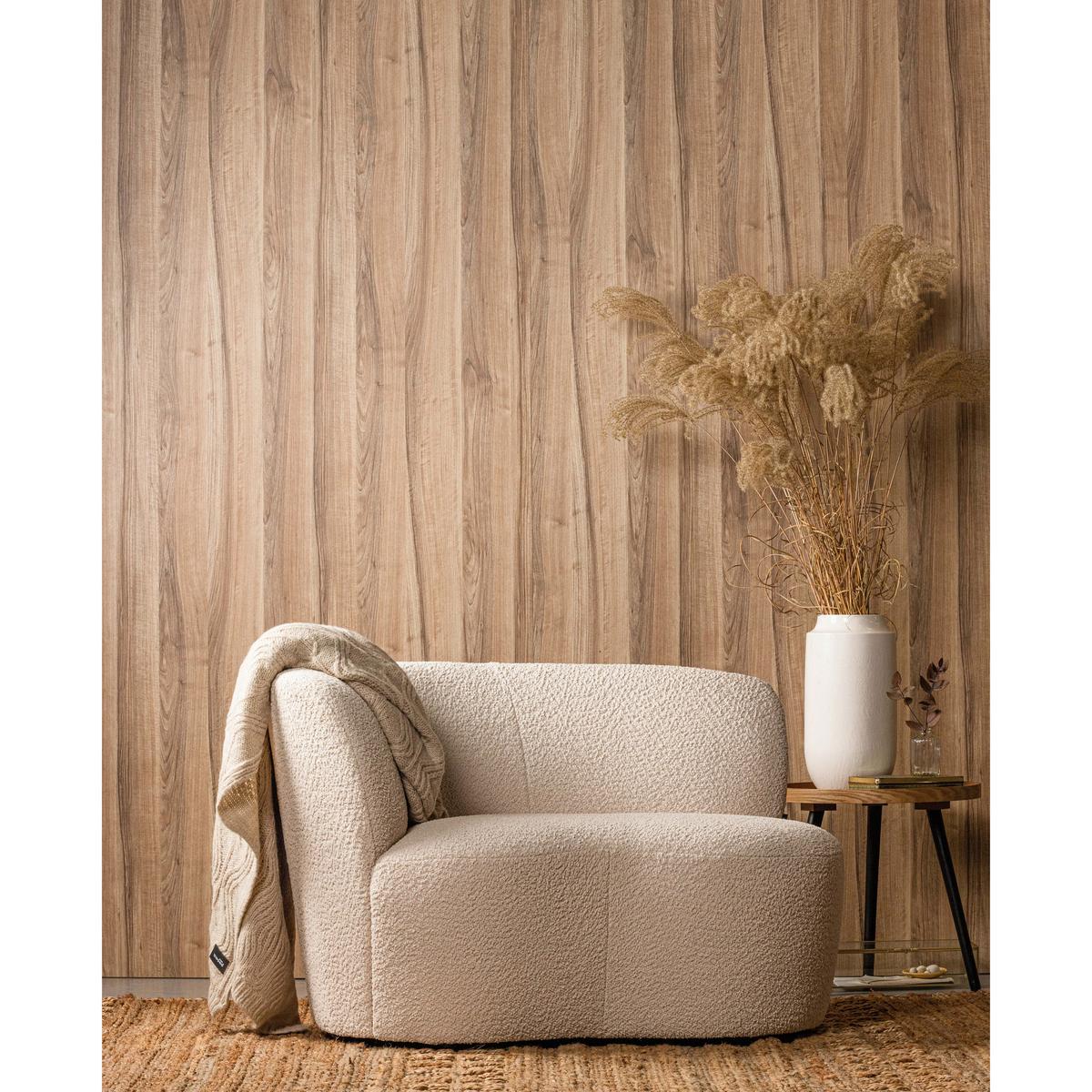 RÉCAMIERE Stone Creme B: 112cm - Creme/Schwarz, MODERN, Textil (112/73/80cm) - Livetastic