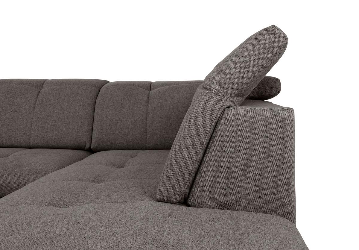 Wohnlandschaft Ramzes Grau U: 173x328x215 cm - Grau, Design, Textil (173/328/215cm) - MID.YOU