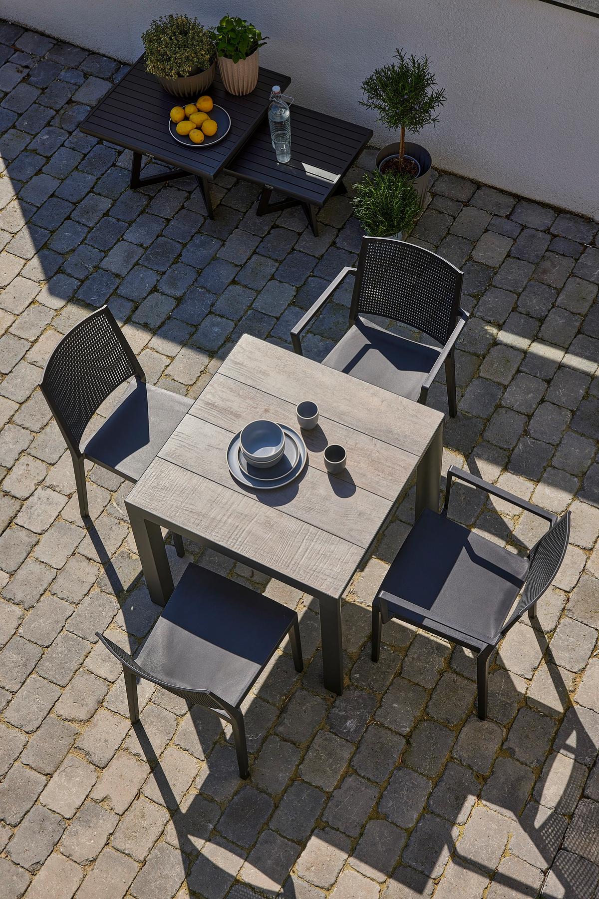 Gartensessel-set T20364 - Anthrazit, Basics, Kunststoff (46/80/56cm) - Siena Garden