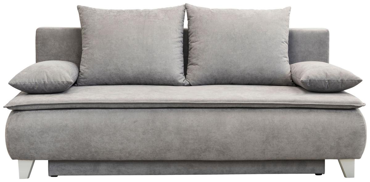 POHOVKA BOXSPRING Mona, sivá - svetlosivá, Modern, textil (208/100/106cm)