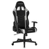 Gamingstuhl DX Racer Prince L - Schwarz/Weiß, MODERN, Kunststoff/Textil (67/126/67cm) - Dxracer