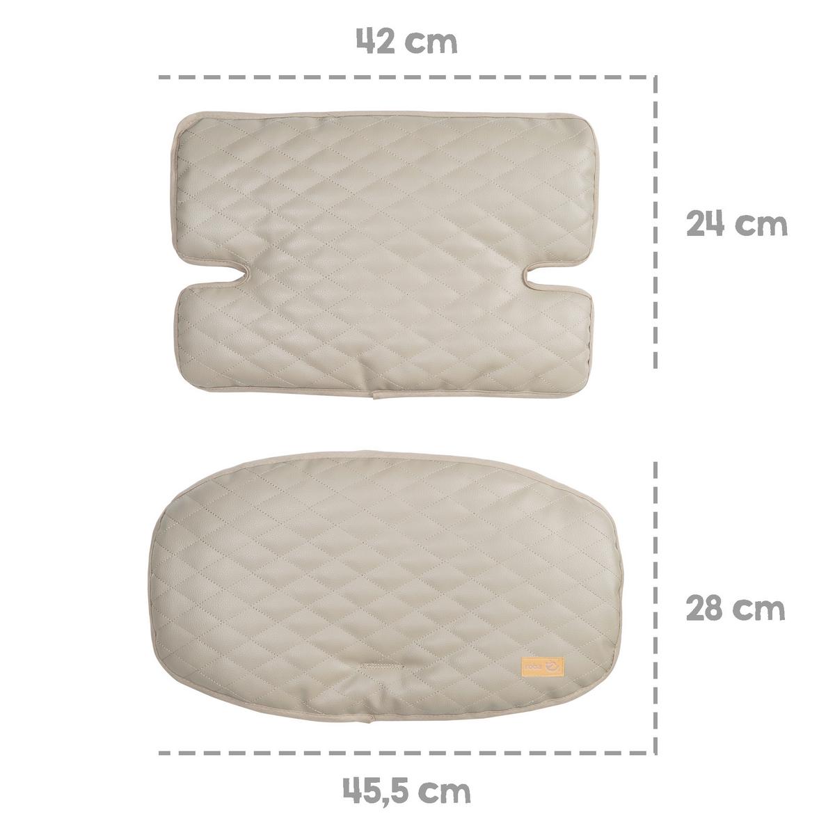 Sitzverkleinerer 2-teilig. hellgrau - Hellgrau, Basics, Textil - Roba
