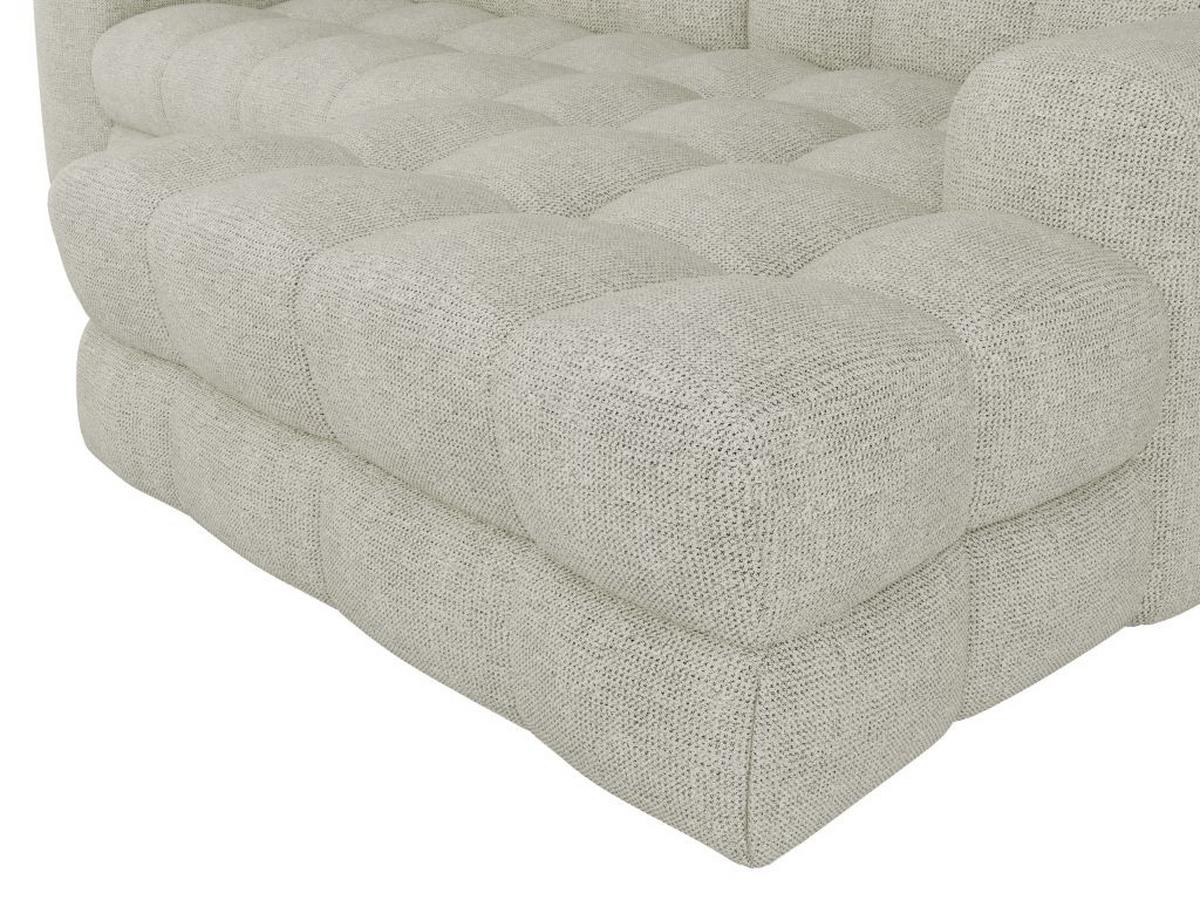 Designová sedačka KARL, pravá, šedobéžová - černá/šedobéžová, Moderní, textil/plast (287/169cm) - Bessagi Home