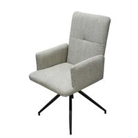 Drehstuhl Zevio - Anthrazit/Hellgrau, Basics, Textil/Metall (56/94/62cm) - Gardenson