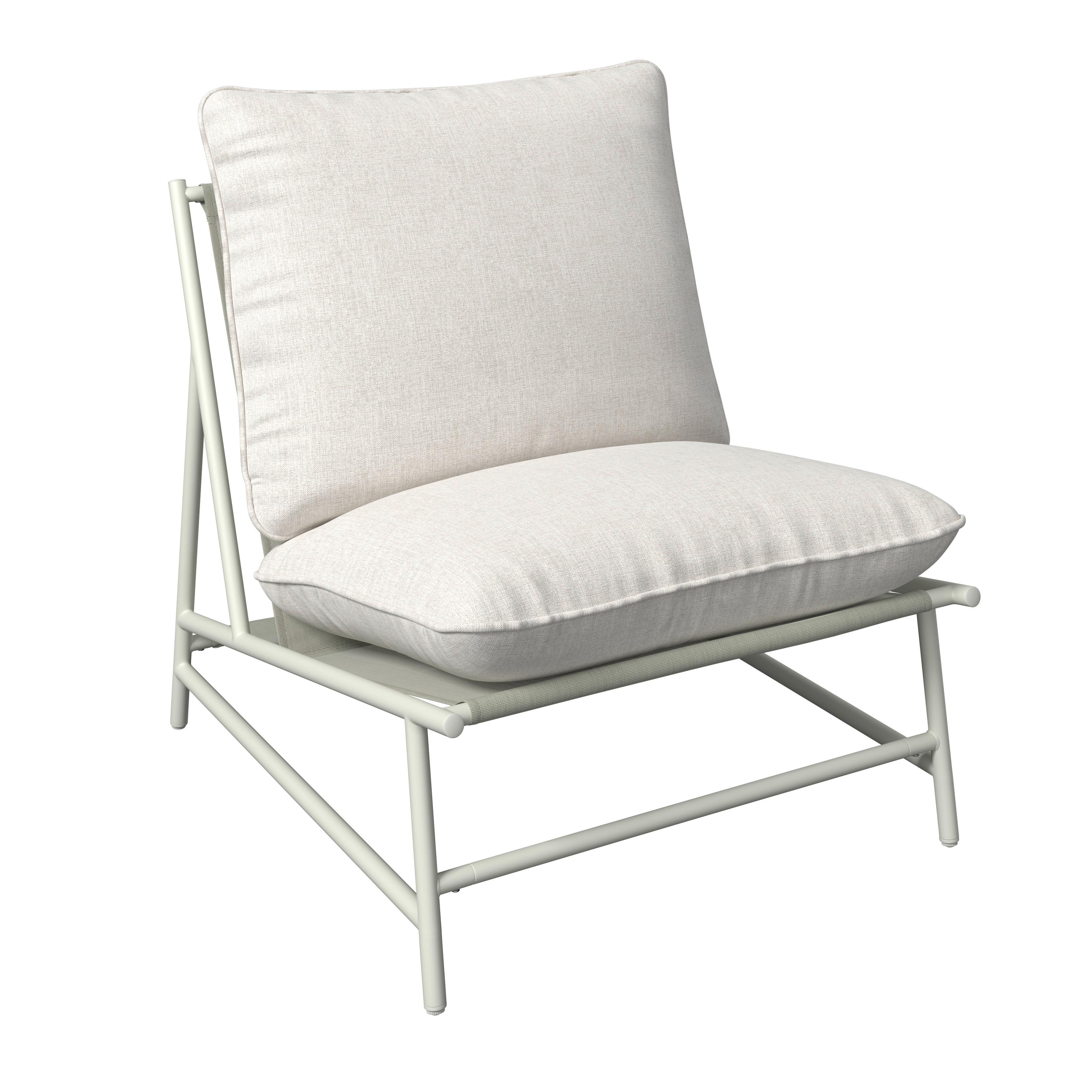 Loungesessel Malis - Beige, MODERN, Textil/Metall (70/76/87cm) - Beldano