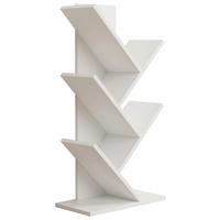 REGÁL NULIS L - biela, Design, kompozitné drevo (40/77/20cm) - MID.YOU