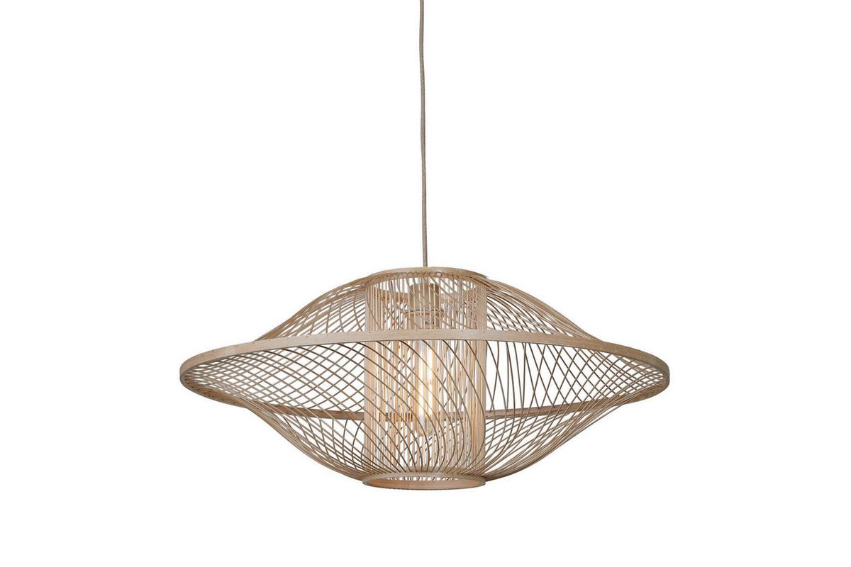 Hängeleuchte Maui - Naturfarben, Basics, Holz (70/30cm) - Good & Mojo