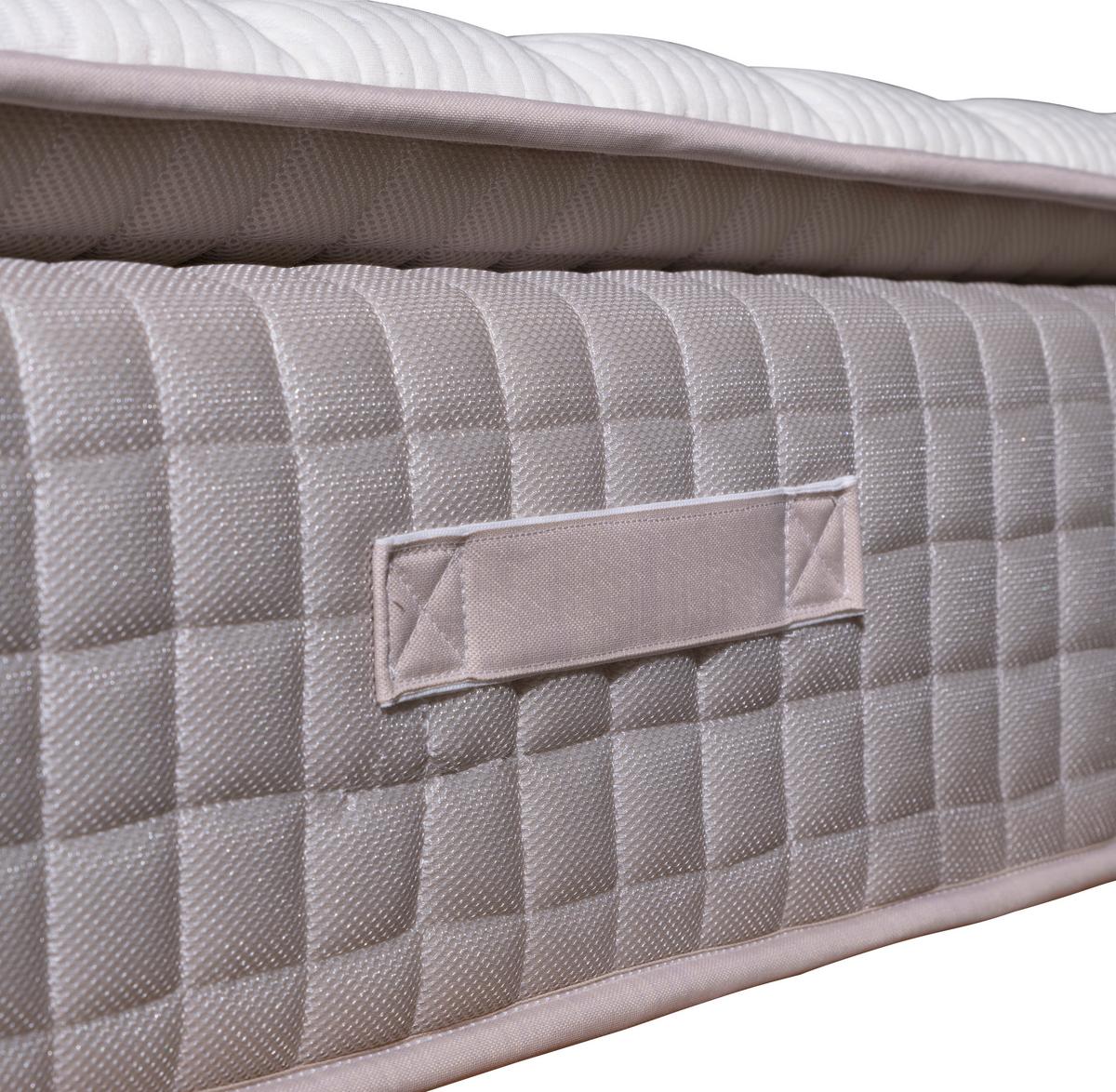 Taschenfederkernmatratze 180x200 Cm H4 H: 33 Cm - Weiß, Basics, Textil (180/200cm) - Livetastic