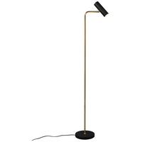 Stehlampe Marley Mit Schalter Messingfarben/schwarz - Messingfarben/Goldfarben, Design, Metall (151/23/39cm) - Trio Leuchten