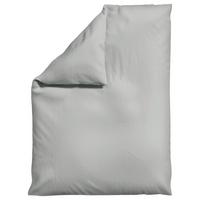BETTDECKENBEZUG WOVEN SATIN - Hellgrau, Basics, Textil (155/220cm) - Schlafgut