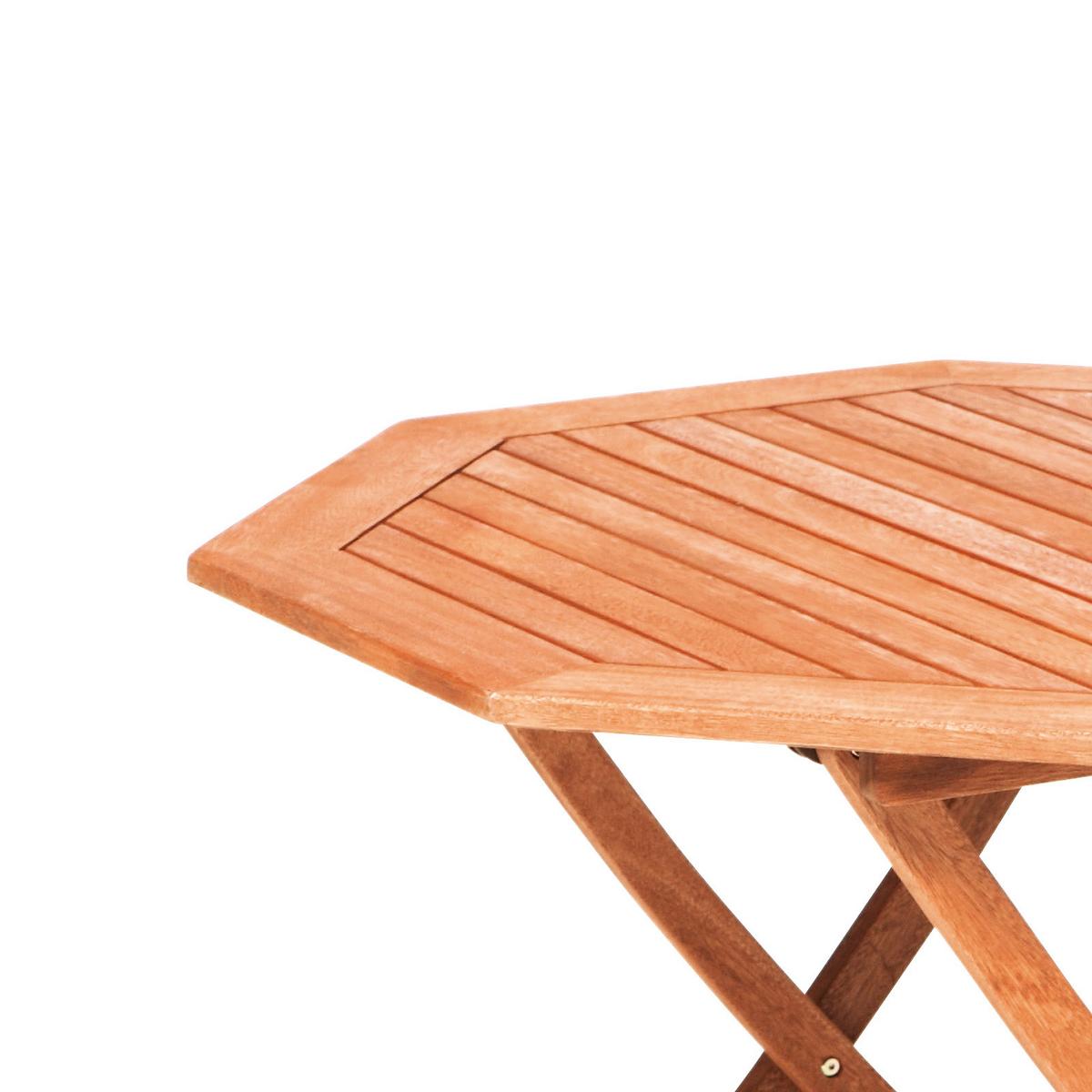 Gartentisch Klappbar Echtholz Ø 110 Cm - Naturfarben, KONVENTIONELL, Holz (110/74/110cm) - Gardenson