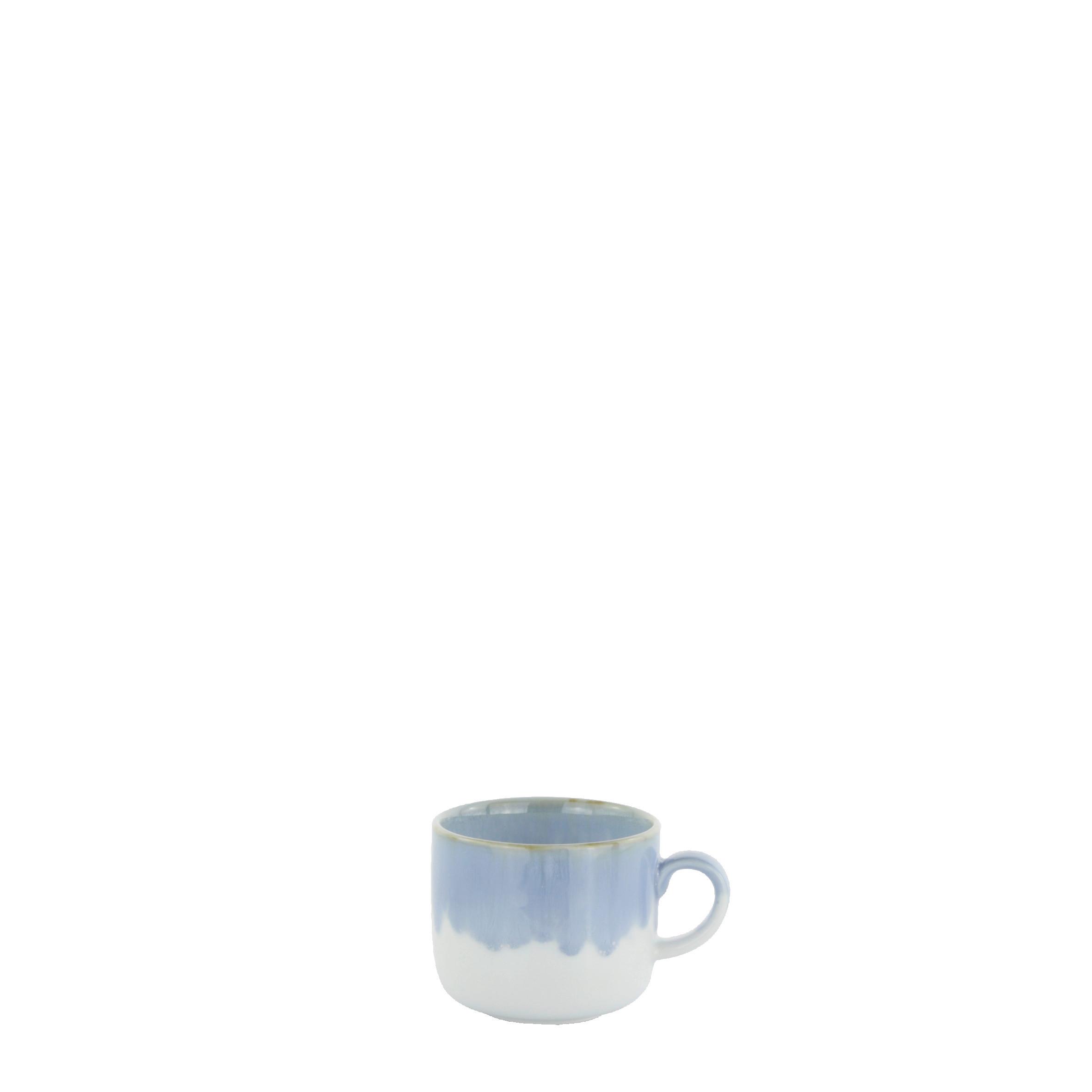 Šálek a podšálek na espresso SATURN - modrá, Moderní, keramika (11cm) - Mömax