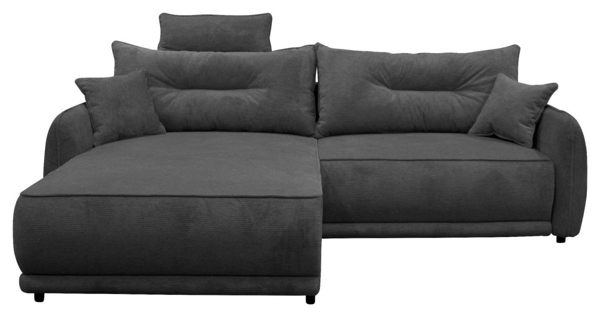 Ecksofa Fresh Anthrazit 195x264 cm - Beige/Anthrazit, Design, Textil (195/264cm) - MID.YOU