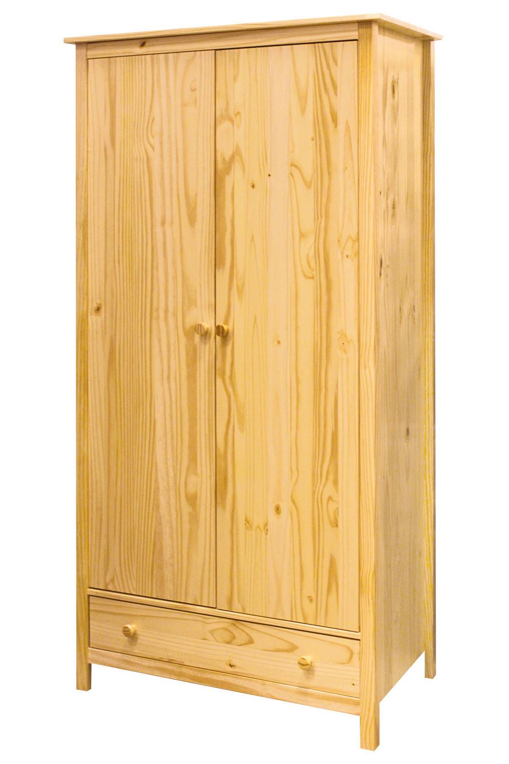 Drehtürenschrank Naturfarben B: 100 Cm - Naturfarben, Natur, Holz (100/190/58cm) - Livetastic