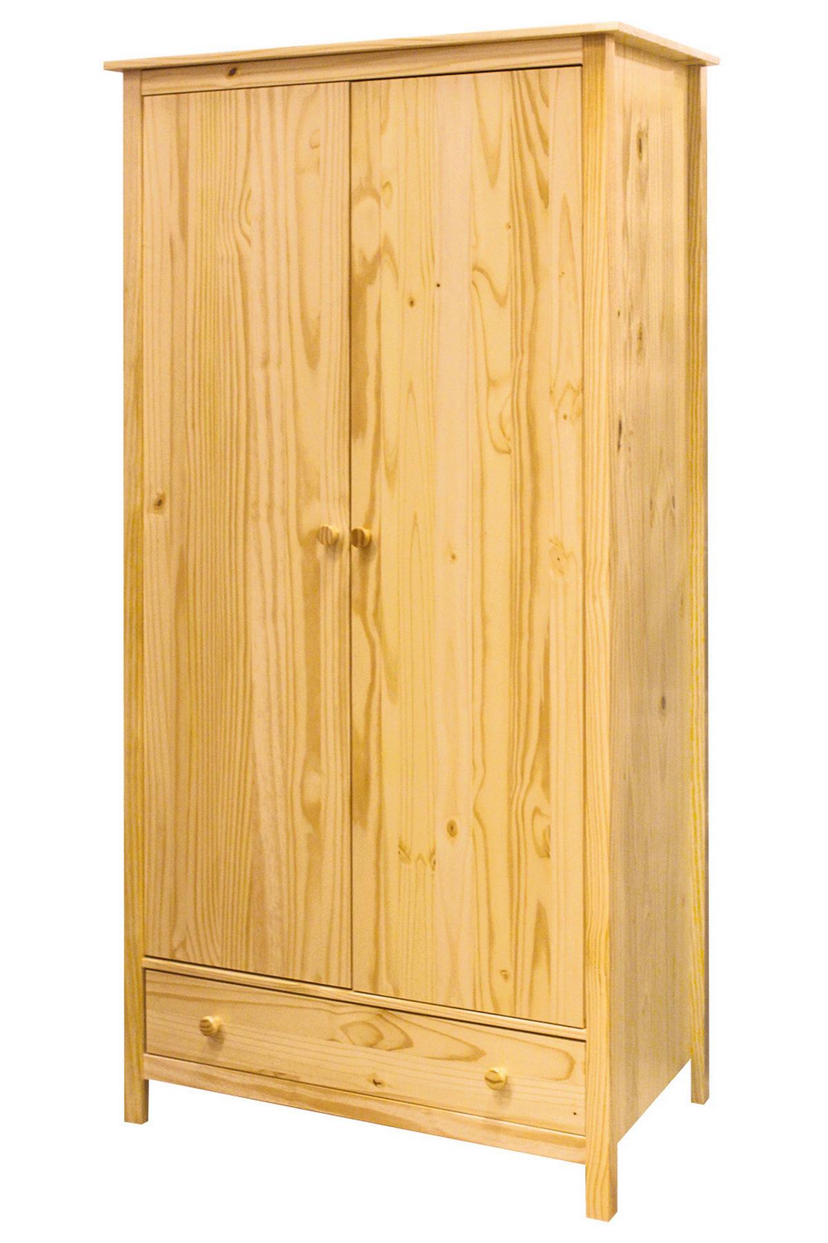 Drehtürenschrank Naturfarben B: 100 Cm - Naturfarben, Natur, Holz (100/190/58cm) - Livetastic