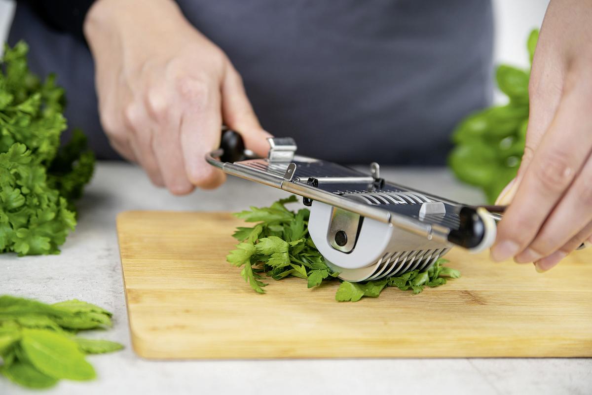 Küchenreibe Nicer Dicer Speed Metall, 9er-Set - Edelstahlfarben, Basics, Metall - Genius