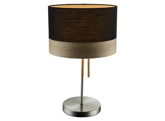 Tischleuchte Ø 30 cm - Schwarz/Braun, MODERN, Holz/Textil (30/47cm) Tischleuchte Ø 30 cm - Schwarz/Braun, MODERN, Holz/Textil (30/47cm)