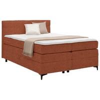 Boxspringová postel BARI 140/200, terakotová - černá/terracotta, Konvenční, kov/textil (140/200cm) - Mömax