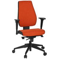 Drehstuhl Pro-Tec 500 Rot - Dunkelgrau/Rot, MODERN, Kunststoff/Textil (56/123/47cm) - MID.YOU
