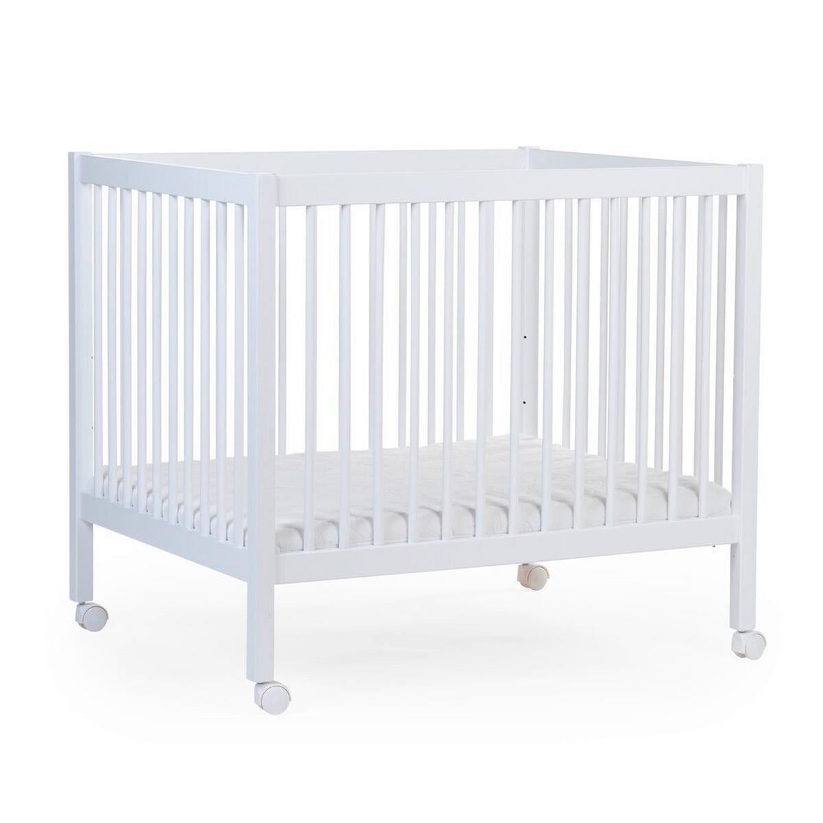 Laufgitter Höhenverstellbar Weiß, Inkl. Räder, L: 98 Cm - Weiß, KONVENTIONELL, Holz/Kunststoff (98/78/82cm) - Childhome