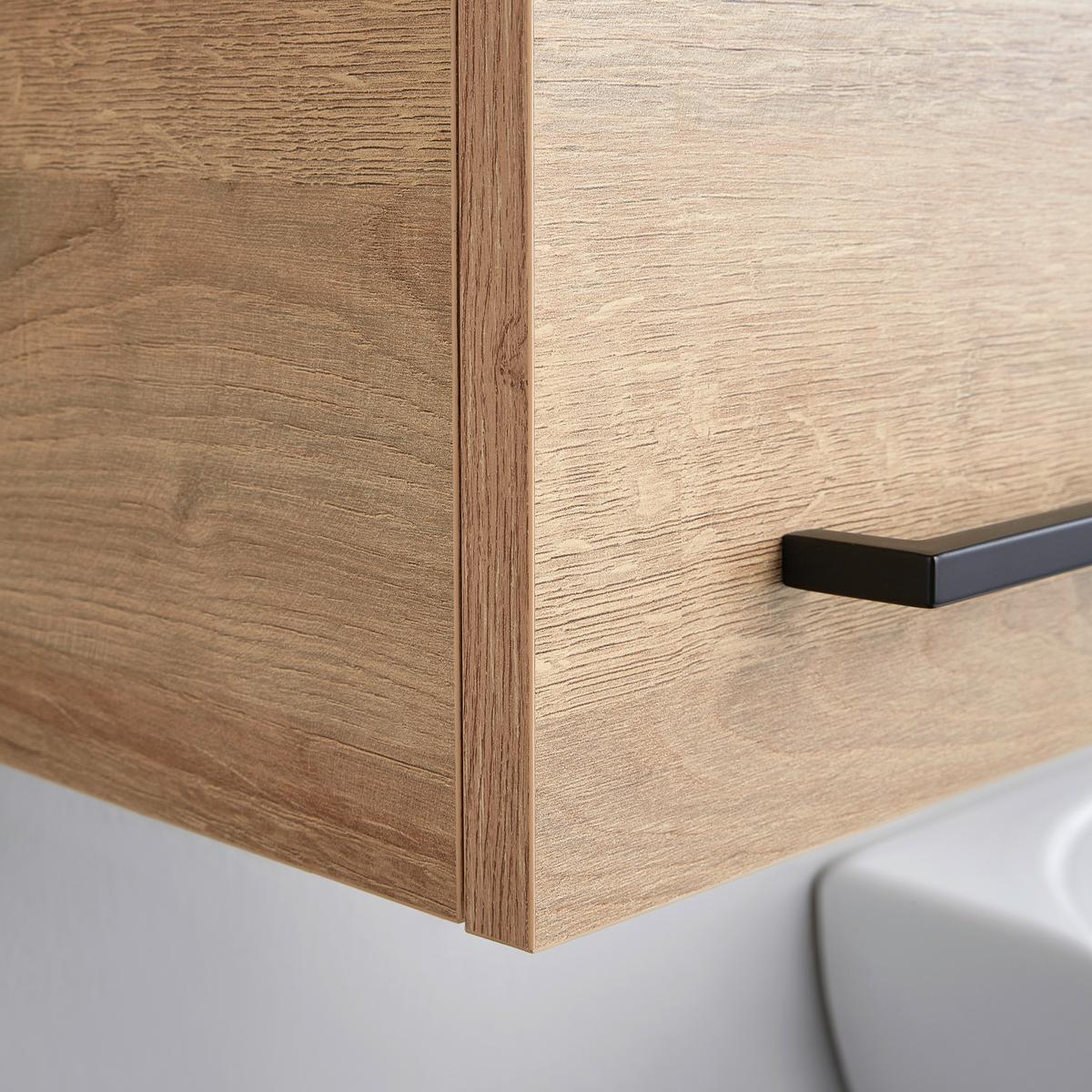 ZÁVĚSNÁ SKŘÍŇKA BAVELLI -EXKLUSIV- - černá/barvy dubu, Moderní, kov/kompozitní dřevo (30/70/32,5cm) - Pelipal