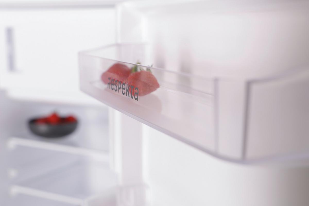 Kühlschrank Respekta Karlsson Weiß B: 54cm - Weiß, Basics, Glas/Metall (54/87,5/54,5cm) - Respekta