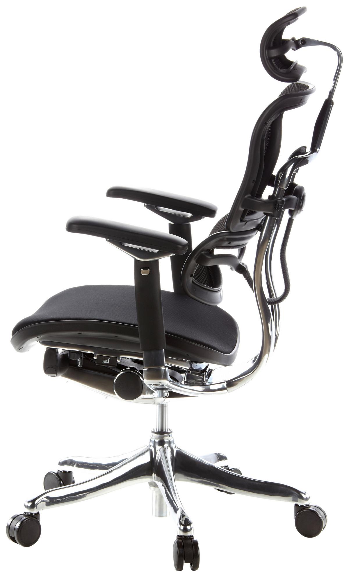 Drehstuhl Ergohuman Ultra G Grau B: 65 Cm - Silberfarben/Grau, MODERN, Kunststoff/Textil (65/114 - 132/60cm) - MID.YOU