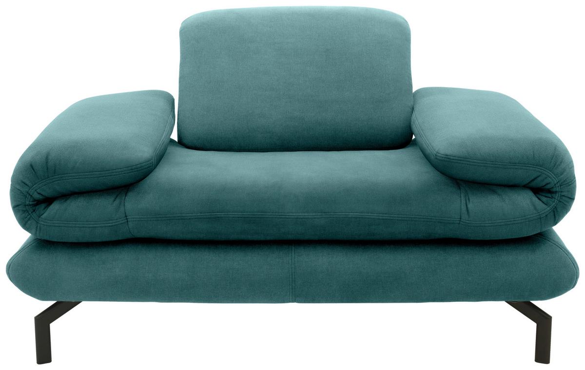 Sessel Looks Xiii - Petrol/Schwarz, Design, Textil (139 (197)/83 (110)/98cm) - LOOKS by W.Joop