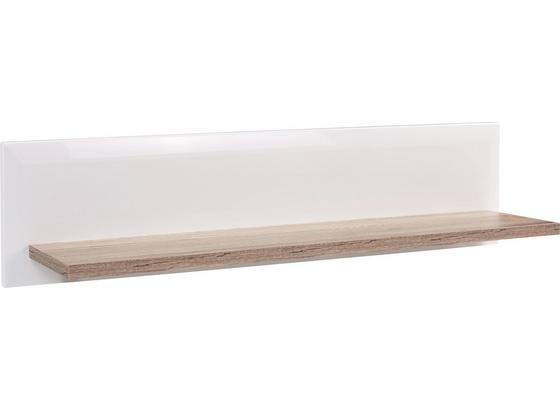 Falipolc Toronto - Tölgyfa/Fehér, modern, Faalapú anyag (125/25/21cm) - Ombra Falipolc Toronto - Tölgyfa/Fehér, modern, Faalapú anyag (125/25/21cm) - Ombra