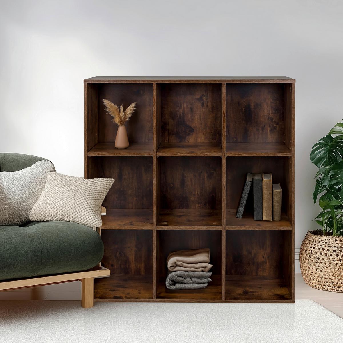 Regal Bjorke Eichefarben B: 97,5 cm - Eichefarben, MODERN, Holz (97,5/100/30cm) - MID.YOU